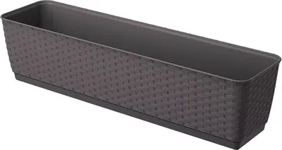 Produktbild von Prosperplast Ratolla  Collection 59x15.4x14.2 Cm Za3805 Blumentopf Schwarz  Schwarz One Size