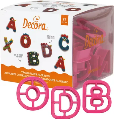 Obrázek produktu pro 27 vykrajovátko na sušenky abeceda rozm. 5,2 x v 2,2 cm