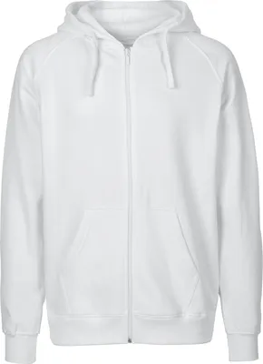 Produktbild von Neutral - Fairtrade - Mens Zip Hoodie - White - XL