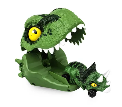Produktbild von DINO-AUTO mit DINO-SHOOTER Dinosaurier Dinoauto Starter Spielzeugauto Spielzeug 54 (Grün)