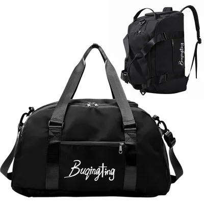 Imagen del producto de Bolso deportivo grande con compartimento para zapatos y compartimento para objetos húmedos