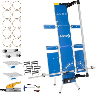 Produktbild von BAUTEC Styroporschneider GAZELLE 7 » Set inkl. 10 Schneidedrähte , Gerüsthalterung, Schleifraspel » Heißdrahtschneider