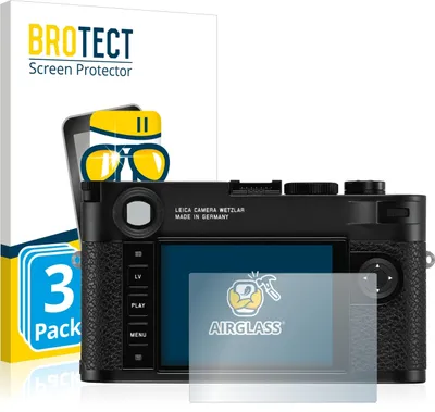 Produktbild von 3x BROTECT Schutzglas für Leica M10 / M10-P / Q2 Schutzfolie Panzer Folie Glas Display Schutz klar
