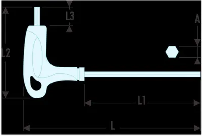 Immagine prodotto di Facom Stiftschluessel T-Griff 6-Kant SLS 2,5mm