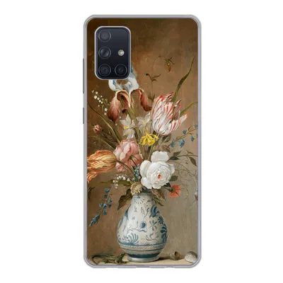 Produktbild von MuchoWow® Handyhülle Schutzhülle Hülle für Samsung Galaxy A51 Stilleben mit Blumen - Alte Meister - Malerei Silikon Softcase Handy Hülle - Schutzabdeckung