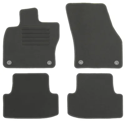 Fußmatten-Set für Skoda Karoq, 11/2017-, 4-teilig, Schwarz