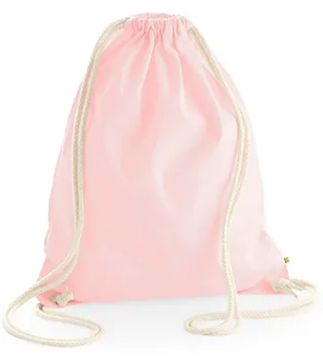 Produktbild von Westford Mill W810 | EarthAware Organic Gymsac / 37 x 47 cm - Farbe: Pastel Pink - Größe: 37 x 47 cm