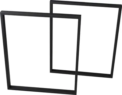 Produktbild von DESIGN MÖBEL Metalltischbeine LOFT-Stil – Tischgestell, Tischbeine Metall Schwarz, Tischkufen, Tischfüße, Tischbein