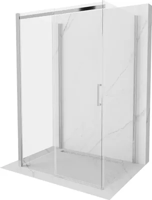 Produktbild von Mexen Omega Duschkabine 3-seitig, Schiebetür 120 x 90 cm, transparent, chrom - 825-120-090-01-00-3S