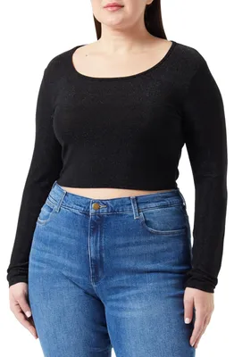 Immagine prodotto di Maglia corta in jersey da donna faina, modello 11027267, colore nero, taglia XL