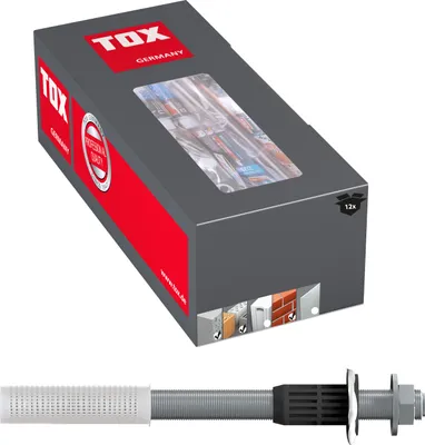 Produktbild von TOX Schwerlast-Montagesystem Thermo Proof Plus M16x300 mm  IG M10 & M12 / Klemmstärke: 220 mm ( Inh.: 12 Stk.) / innen und außen