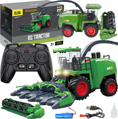 Immagine prodotto di Lolex | Mietitrebbia RC 3in1 - Telecomandata - Design realistico - Giocattoli per bambini