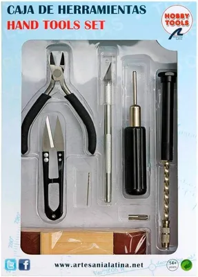 Modellbau-Werkzeugset N°1 – Cutter, Bohrer, Zange, Feile