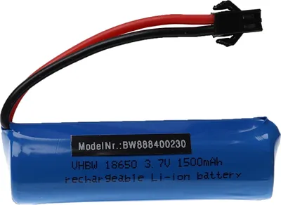Produktbild von vhbw Akku kompatibel mit SM-2P Stecker für Modellbau z.B. Racing Car, Helikopter, Flugzeug (1500mAh, 3,7V, Li-Ion)