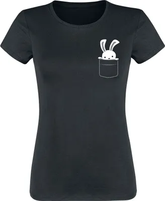 Produktbild von Tierisch T-Shirt Damen Hasi in der Tasche schwarz XL