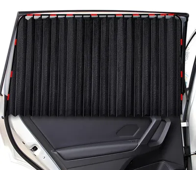 Produktbild von Auto Sonnenschutz Vorhang Magnetisch UV-Schutz Privatsphäre Schwarz 2 Stück