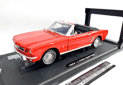 Obrázek produktu pro Ford Mustang Cabriolet (1964) Červený 1:18