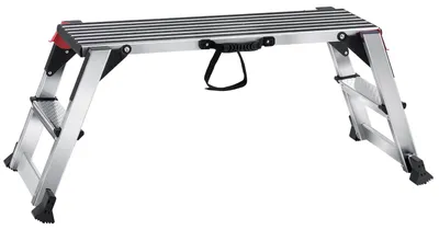 Productafbeelding van Werksteiger - Werkplatform - Inklapbare Ladder - Rolsteiger - Kamersteiger - Aluminium - Draagkracht 300 kg