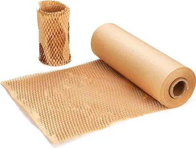 Produktbild von Honeycomb Paper Roll 30 cm x 30 m - Tissue Paper Packaging Material Paper Roll for Fragile Items - Sustainable Alternative to Bubble Wrap, Butcher Paper