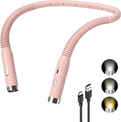 Imagen del producto de Lámpara de lectura LED con 3 niveles de intensidad, 3 temperaturas de color, recargable por USB, ideal para la cocina