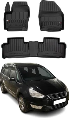 Produktbild von 2006-2015 Ford Galaxy Fußmatten TPE Schwarz 3 tlg