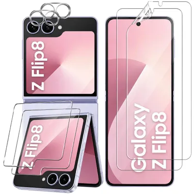 Produktbild von 6X Schutzglas für Samsung Galaxy Z Flip 8 Display Kamera Panzerfolie Screen 9H