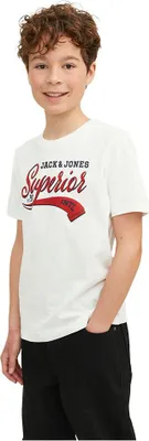 Produktbild von Jack & Jones Logo Kurzarm-t-shirt Weiß 8 Years Junge Weiß 8 Years