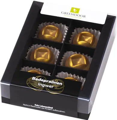 Produktbild von GREENDOOR Geschenk Set Badepralinen Ingwer