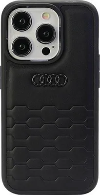 Produktbild von Handyhülle Case iPhone 15 Pro Audi Serie GT schwarz Kunstleder Logo