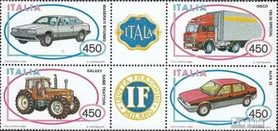 Produktbild von Briefmarken Italien 1984 Mi 1872-1875 Sechserblock (kompl.Ausg.) FDC Automobilbau