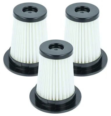 Produktbild von vhbw 3 Staubsaugerfilter kompatibel mit Grundig GMS3880, VCP3130L Staubsauger - HEPA-Filter Schwarz Weiß