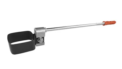 Produktbild von Renoplast® RK65 Aluminium Schelle für Fallrohr, Grau 25cm, 45x45mm, Dachrinnen Regenrinne Dachentwässerung Blechkantprofile, Gartenhaus Carport