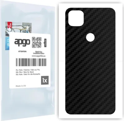 Produktbild von apgo Rückseite Schutzfolie für Google Pixel 4a -  Hinten Schutzfolie Carbon, Rückseite Folie schützt vor Kratzern und Fingerabdrücken