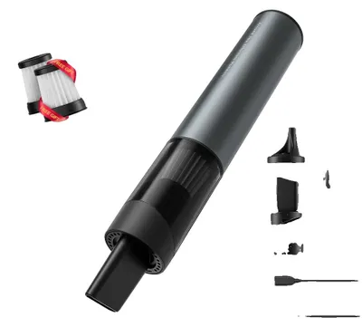 Immagine prodotto di Aspirapolvere portatile, potenza di aspirazione 11000 Pa, accessori per diverse superfici, colore grigio scuro