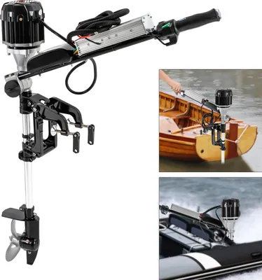 Image de 48V 5HP 1000W moteur hors-bord moteur électrique brushless 4800rpm pour 2-4m bateau pneumatique bateau de pêche