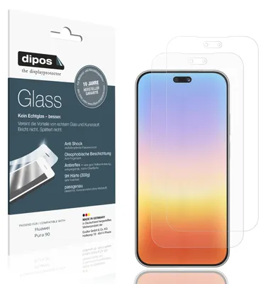 Produktbild von 2x Schutzfolie für Huawei Pura 90 matt - Anti-Shock 9H Folie dipos Glass Kunststoffglas