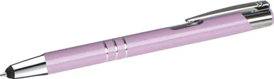 Produktbild von Touchpen Kugelschreiber aus Metall / Farbe: pastell lila