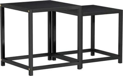 Obrázek produktu pro vidaXL Postranní stolky 2 ks. MDF černá