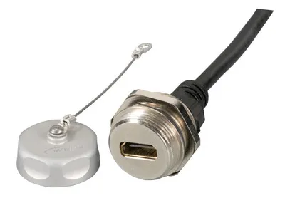 Obrázek produktu pro EFB Elektronik IP67EBHDMIA-A1,0FL, 1 m, HDMI Typ A (standardní), HDMI Typ A (standardní), Černá
