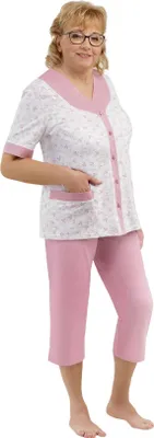 Obrázok produktu pre MARTEL Dámske pyžamo 211 Honore BIG Farba: ružová, Veľkosť: 4XL