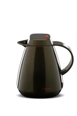 Produktbild von ROTPUNKT Thermokanne 650 1,0 ltr. I Glaseinsatz, BPA-Frei, Isolierkanne I langlebig I 24 Std heiß I hochwertig I Kaffeekanne I teekanne - black honey