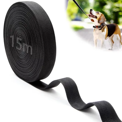 Image de Sangle de fixation - Largeur de 20 mm, en polypropylène - Pour la fixation et la sécurisation - Noir, longueur 15 mètres