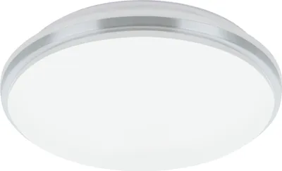 Produktbild von EGLO LED Deckenlampe Pinetto, Deckenleuchte, Wandlampe in Weiß und Chrom, Lampe Decke für Badezimmer und Küche, Bürolampe neutralweiß, IP44, Ø 34 cm