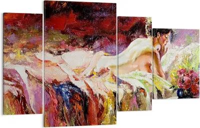 Produktbild von Bild auf Leinwand - Leinwandbild - Frau Modell - 120x70cm - Wand Bild - Wanddeko - Wandbilder - Leinwanddruck - Bilder - Kunstdruck - Wanddekoration - Leinwand bilder - Wandkunst - DL120x70-3534