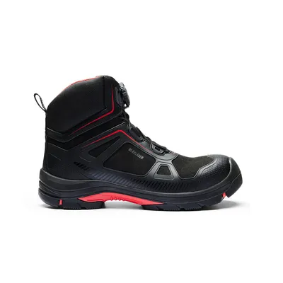 Produktbild von Blakläder Gecko Sicherheitsstiefel mit Drehverschluss, Farbe:schwarz/rot, Schuhgröße:44 (UK 9.5)