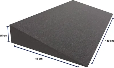 Produktbild von Dibapur© Keilkissen (Ohne Bezug) (B 140 x T 45 x H 15 / 1cm) Matratzen Matratzenkeil Matratzenerhöhung Hochlagerungskeil fürs Bett