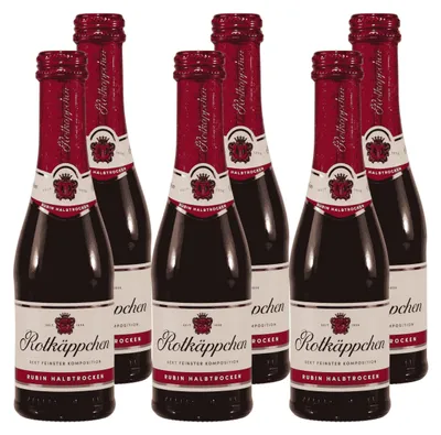 Produktbild von Rotkäppchen Sekt Rubin -halbtrocken- (24 x 0,2L)