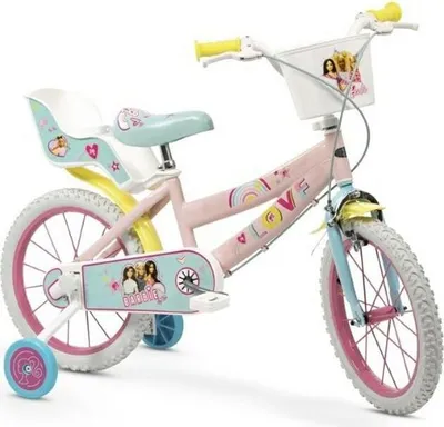 Image de Vélo Barbie 12 pouces pour filles de 3 à 5 ans - Rose