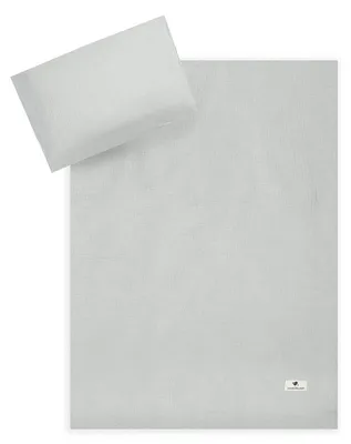 Zdjęcie produktu dla Julius Zöllner Pościel z muślinu, szara, 100/135+40/60