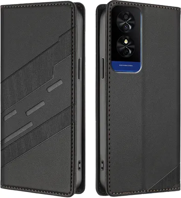 Immagine prodotto di Custodia per TCL 50 5G/TCL 50 SE, custodia a portafoglio in Finto cuoio con slot per schede e funzione stand Schwarz